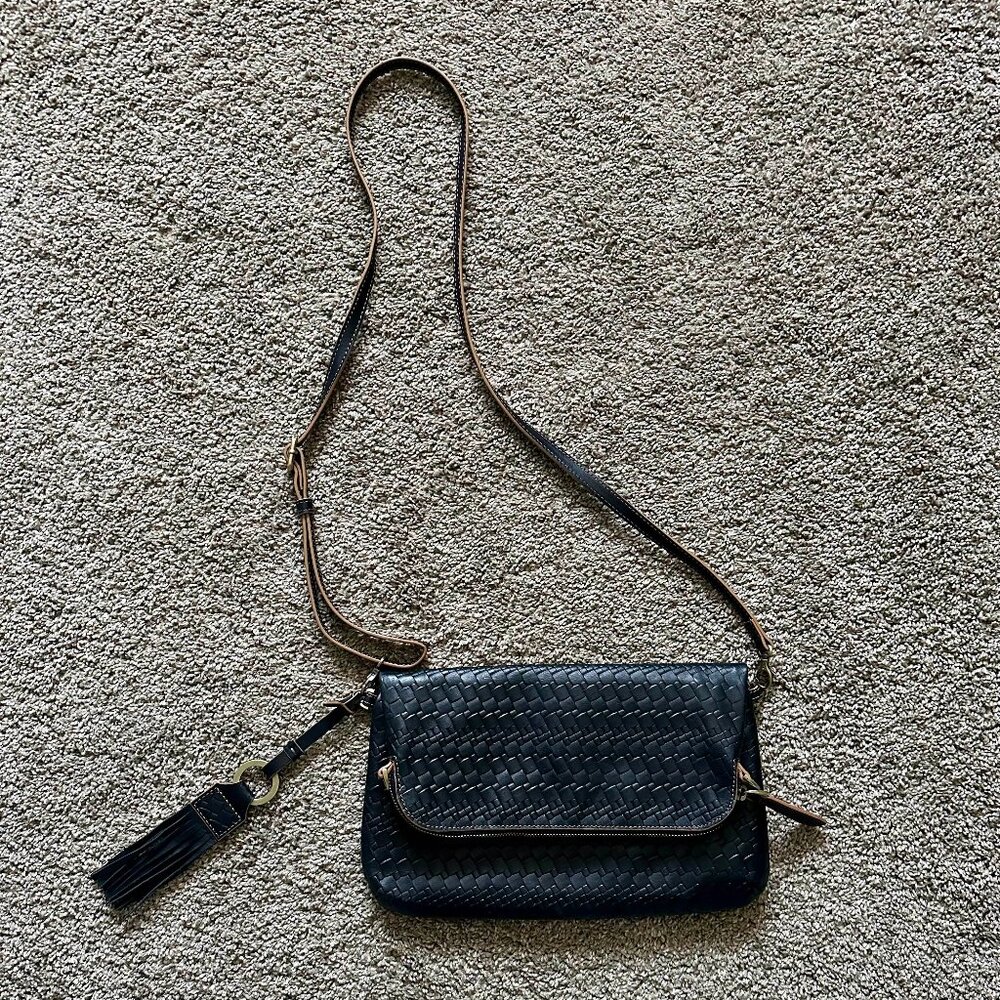 Black Lodis Rodeo Woven RFID Aphra Zip Flap